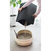 Buffer® Kedi Tuvalet Önü Kum Toplayıcı Temizleyici Elekli Gri Paspas - 8