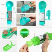 Buffer® Taşınabilir Hazneli Mama Kaplı ,kaka Poşetli Kedi,köpek Suluğu-300ml - 4