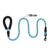 Buffer® Reflektörlü Fosforlu Köpek Gezdirme Halatı Tasma Kayışı Metal Kancalı 130 Cm - 4