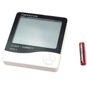 Buffer® Bebek Odası Masaüstü Dijital Termometre Nem Ölçer Higrometre Saat - 3