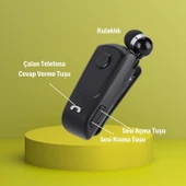 Buffer® Telefon Bağlantılı Makaralı Kulaklıklı Bluetooth Kulaklık - 3