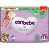 Canbebe Bebek Bezi Beden:6 (15-27Kg) Extra Large 160 Adet Mega Fırsat Pk thumbnail 2
