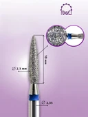 Kmiz Elmas Manikür Törpü Ucu Sivri Ateş Model Mavi 0.23 117967 thumbnail 2