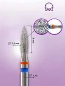 Kmiz Elmas Manikür Törpü Ucu Ateş Model Twin Sivri Mavi 023 118560 thumbnail 2