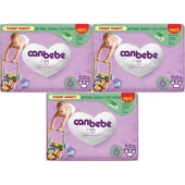 Canbebe Bebek Bezi Beden:6 (15-27Kg) Extra Large 96 Adet Aylık Fırsat Pk thumbnail 1