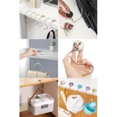 Buffer® Masaya Takılabilen Çanta Askısı Çanta Tipi Pratik Metal Çanta Kanca - 6