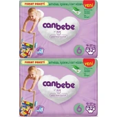 Canbebe Bebek Bezi Beden:6 (15-27Kg) Extra Large 64 Adet Ekonomik Fırsat Pk thumbnail 1