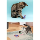 Buffer® Yaylı Metal Fareli Kafes Kedi Oyun Topu Sıçrayan Spiral Kedi Topu - 7