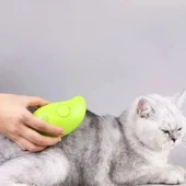 Buffer® Buharlı Yumuşak Silikon Uçlu Kedi & Köpek Tüy Tarama Tarağı Yıkama Fırçası - 5