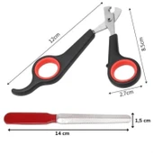 Buffer® Evcil Hayvan Tırnak Makası Ve Törpü Seti Manikür Pedikür Pati Bakım Aleti Kaymaz Sap - 14