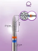 Kmiz Elmas Manikür Törpü Ucu Ateş Model Twin Mavi 021 118528 thumbnail 2