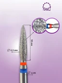 Kmiz Elmas Manikür Törpü Ucu Ateş Model Twin Sivri Mavi 023 118559 thumbnail 2