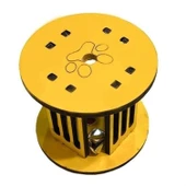 Buffer®  Mini Silindir Eğlenceli Renkli Sağlam Küçük Pati İzi Şekilli Kedi Oyuncağı - 1