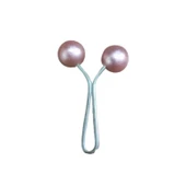 Eşarp Klipsi Top Model Düz Pudra 1 Adet - 1