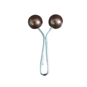 Eşarp Klipsi Top Model Düz Kahverengi 1 Adet - 1