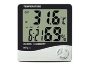 Dijital Termometre Sıcaklık Ve Nem Ölçer Masa Saati Alarm - 5