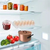 Buffer® 12li Şeffaf Kapaklı Kilitli Yumurta Saklama Kabı Kutusu Aparatı - 12