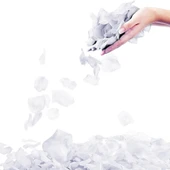 Beyaz Renk Gül Yaprağı Şekilli Konfeti 10 Paket 1000 Adet thumbnail 2