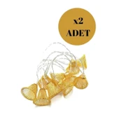 Buffer® Parti Ve Özel Gün Dekorasyonu Çan Şeklinde Metal Şerit Led Işık - 5