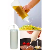 Buffer® Şeffaf Kapaklı Sızdırmaz Yağlık Sosluk Şişesi Plastik Yağdanlık 400 Ml Ap-9028 - 5