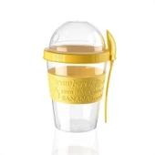 Buffer® Taken Go Kapaklı Kaşıklı Pratik Taşınabilir Meyveli Yoğurt Kabı - 7