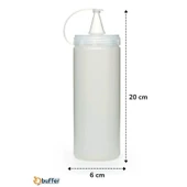 Buffer® Şeffaf Kapaklı Sızdırmaz Yağlık Sosluk Şişesi Plastik Yağdanlık 400 Ml Ap-9028 - 8