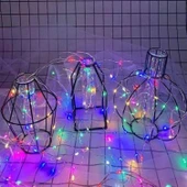 Buffer® Pilli Renkli Peri Led Işık Dekoratif Aydınlatma 5 Metre Rgb Led - 7