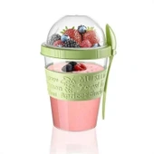 Buffer® Taken Go Kapaklı Kaşıklı Pratik Taşınabilir Meyveli Yoğurt Kabı - 3