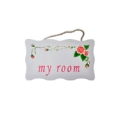 Buffer® Decotown My Room Benim Odam Dekoratif Çiçek Desenli Kapı Askısı - 3