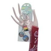 Belçika Üçlü Epoksi Metal Çift Taraflı Damla Anahtarlık Belgium thumbnail 2