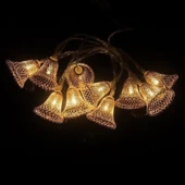 Buffer® Parti Ve Özel Gün Dekorasyonu Çan Şeklinde Metal Şerit Led Işık - 1