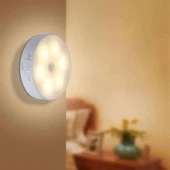 Buffer® Hareket Sensörlü Usb Şarjlı Spot Lamba Mıknatıslı Ve Yapışkanlı Gün Işığı Renk Led thumbnail 10