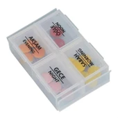 Buffer® 4 Öğün Günlük Hap İlaç Saklama Taşıma Kutusu İlaç Hatırlatıcı - 1