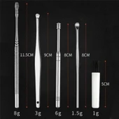 Buffer® 6 Parça Paslanmaz Çelik Kulak Balmumu Toplayıcı Çıkarıcı Temizleyici Bakımı Çubuk Seti - 3