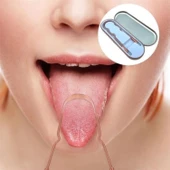 Buffer® Bakır Oil Pulling Yağ Çekme Dil Plak Temizleme Aleti Dil Fırçası Sıyırıcı Dil Kaşığı - 10