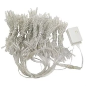 Buffer® 8 Fonksiyonlu 200 Led 10 Saçak Şerit Led 2x2 Perde İp Led  (gün Işığı) thumbnail 6