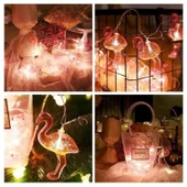 Buffer® 10lu Pilli Led Flamingo Dekoratif Işık Zinciri Aydınlatma 1,5 Mt - 1