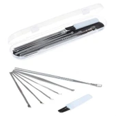 Buffer® 6 Parça Paslanmaz Çelik Kulak Balmumu Toplayıcı Çıkarıcı Temizleyici Bakımı Çubuk Seti - 2