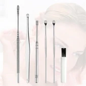 Buffer® 6 Parça Paslanmaz Çelik Kulak Balmumu Toplayıcı Çıkarıcı Temizleyici Bakımı Çubuk Seti - 4