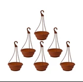 Omnipazar SY-5740 Askılı Aranjman Balkon Saksı No 1 Kahverengi 6 Adet thumbnail 1