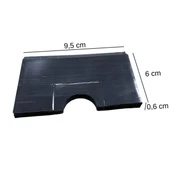 Yatay Akordiyon Plastik Kartlık Siyah, Deri Hobi Kartlık Cüzdan Yapımına Uygun - 2