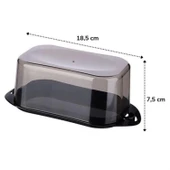 Buffer® Kilitli Plastik Kapaklı Kahvaltılık Tereyağlık Peynirlik Erzak Saklama Kabı Ap-9428 - 4