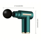 Buffer® 4 Masaj Başlıklı Titreşim, Şarj Edilebilir Küçük Masaj Aleti,masaj Tabancası - 3