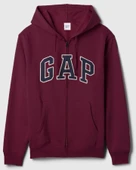 Gap V-Heritage Gap Logo Fz-Snl 674144 Erkek Kapüşonlu Fermuarlı Sweatshirt thumbnail 3