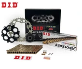 ZİNCİR DİŞLİ SETİ DUCATI MULTISTRADA PIKES PEAK (1260 cc)  (2018-2021) / DUCATI / MULTISTRADA PIKES PEAK / 1260cc / ZİNCİR: DID-530ZVM-X (Gold)-114 / ÖN DİŞLİ: JT (15T)  / ARKA DİŞLİ: SUNSTAR (40T) / - 1