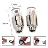 Buffer® Araç Ve Bisiklet İçin 2’li Mavi Led Hava Valfi Işık Kapakları–gece Parlayan Lastik Lambası Sibop Kapağı - 3