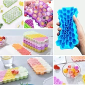 Buffer® 37 Bölmeli Slikon Petek Şeklinde Buz Kalıbı - 4