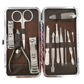 Buffer® Çantalı Manikür Pensi Profesyonel Ve Manikür Pedikür Seti 13 Parça Tırnak Eti İtici Ve Cımbı - 7