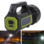 Buffer® Şarjlı Led El Feneri 10w Taşınabilir Acil Durum Lambası Usb Şarjlı & Yan Cob Işıklı - 4