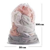 Buffer® Büyük Boy File Çamaşır Torbası 80x100 Cm | Hassas Yıkama Filesi | Yorgan, Perde, Nevresim Yıkama Torbası - 3